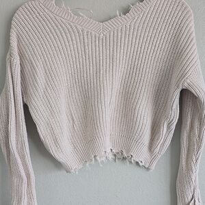 Cozy Beige Knit Sweater